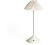 Ledkia lámpara de mesa led portátil metal con batería usb recargable denwa beige