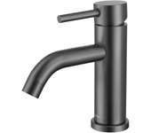 Grifo lavabo gun metal, grifo de baño, mezclador monomando - lomazoo macy