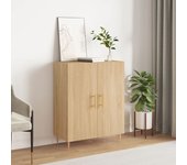 Aparador | aparador de comedor | armario de cocina de madera de ingeniería roble sonoma 69,5x34x90 cm cfw74844
