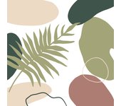 Papel pintado panorámico - hoja boho