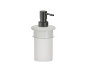 Swiss aqua technologies simply r pvd dispensador de jabón de pared en vidrio esmerilado, gun metal (satdsimrdavgm)