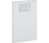 Placa de diseño geberit para el accesorio aquaclean wc de geberit, 115.324.si.1, color: blanco / cristal