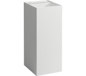 Lavabo laufen kartell, independiente, sin grifo, sin rebosadero, 375x435x900, h8113317571121, color: blanco mate
