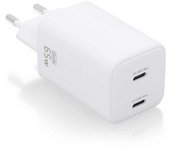 Cargador gan de pared aisens asch-65w2p039-w/ 2xusb tipo-c/ 65w
