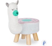 Taburete de animales para niños blanco y rosa 13_0002752_2
