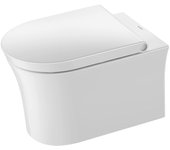 Asiento de inodoro duravit white tulip, con mecanismo de cierre suave, extraíble, 0027090000