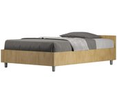 Cama con somier 120x190 roble natural nuamo