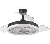 Ventilador de techo turia motor dc led 72w 3-4-6k blanco/negro-blanco - negro/blanco