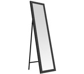 Espejo de pie con textura negro de plástico pe de 37x157 cm