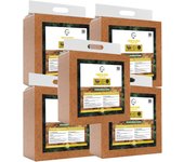 Green gof fibra de coco orgánica bloque 5kg (70l) x 5. 100% natural. para huertos urbanos, terrarios, todo tipo de plantas y vermicomposteras.