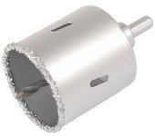 Wolfcraft 8913000 - sierra de corona con metal duro con vastago y broca profundidad de corte 55 mm