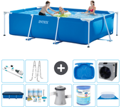 Paquete de piscina - intex - rectángulo - 300x200x75 cm + accesorios a177
