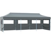 Carpa de recepción plegable con 5 paredes 3 x 9 m antracita