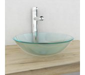 Fregadero de vidrio templado 42 cm esmerilado