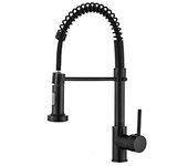 Grifo para fregadero de cocina, giratorio de 360°, extraíble, grifo para baño, acero inoxidable, sin línea de agua
