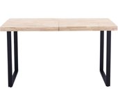 Mesa extensible steve roble nordish/negro 76 cm(alto)140-180 cm(ancho)80 cm(largo)