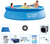 Paquete de piscina - intex - alrededor - 305x305x76 cm + accesorios a977