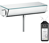 Hansgrohe ecostat select ecosmart mezclador termostático de ducha cromado + limpiador briochin