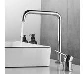 Grifo lavabo alto encastrado monomando giratorio orune cromado