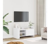 Mueble tv blanco 80x35x40 cm de madera contrachapada