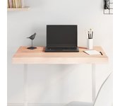 Tablero de madera maciza sin tratar con borde a juego