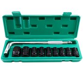 Juego de llaves de vaso de impacto de acero de alto carbono de 40 mm, caja de almacenamiento de llaves hexagonales para taller (tipo d)