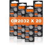 Pilas cr2032 20 unidades 100% peakpower