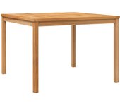 Mesa de comedor de jardín madera maciza de teca 110x110x77 cm