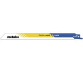 Metabo 628246000 - set de 25 hojas de sierra de sable para madera metal, triscado, fresado bim 150 x 0,9 mm