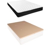 Pack canapé abatible romero - gran capacidad + colchon viscoblack - viscoelastico-135x190cm (envio y montaje incluido)
