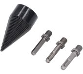 Juego de brocas para cortar leña, para cortar leña eléctrica, con 3 vástagos extraíbles (50 mm)