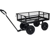 Carrito de mano de jardín negro 250 kg