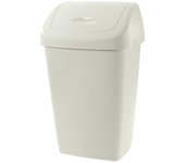 Tontarelli cubo de basura 8101384112 aurora tapa basculante blanco