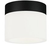 Aplique/plafón de techo sulion congo negro/blanco 6w 350lm ip44
