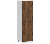 Mueble de cocina lucca de madera contrachapada de roble ahumado