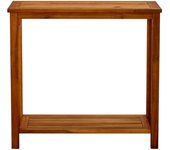 Mesa consola de jardín 80x35x75 cm madera maciza de acacia