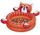 Bestway piscina de bolas suelo acolchado hinchable infantil panda 107x94x58 cm +2 años int