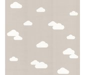 Papel pintado nubes cielo topo estilo infantil rollo 10m x 0,52m