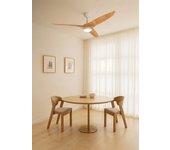 Wind century - ventilador de techo 40w silencioso ø152 cm 100% madera