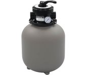 Filtro de arena para piscina con válvula de 4 posiciones gris 350 mm