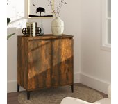 Aparador | aparador de comedor | armario de cocina madera contrachapada color roble ahumado 60x35x70 cm cfw19652