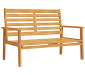 Banco sofá de jardín madera maciza de acacia 120 cm
