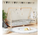 Maison exclusive - estructura de cama para niños madera maciza de pino 90x200 cm