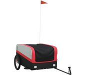 Remolque para bicicleta hierro negro y rojo 45 kg cfw14926