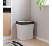 Maison exclusive - cubo de basura doble blanco 2x25 l
