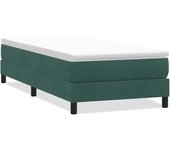 Somier de láminas sin colchón verde oscuro 90x210 cm