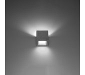 Aplique astra hormigón led con bombilla 3000k - 12x12x10cm sollux