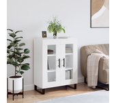 Aparador | aparador de comedor | armario de cocina de madera de ingeniería blanco 69,5x34x90 cm cfw73982
