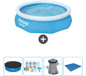 Paquete de piscina - bestway - alrededor - 305x305x76 cm + accesorios cb1