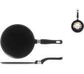 Sartén crepera antiadherente extra chef 1 mango cm24 3524 h&h